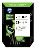 Cartuchos de impresin para inyeccin de tinta en paquetes combinados HP 21/22 (SD367AE)